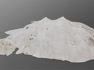 Garden Ornament Natural White Stone Decorative Piece With Textured Surface For Outdoor Landscaping 3d model