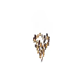 Elegant Modern Chandelier With Brown And Gold Glass Pendants For Interior Lighting
