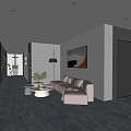 Modern Corridor Hotel Corridor Hotel Corridor Away 3d model