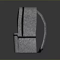 Stylish Gray Backpack Featuring Jumpman Logo And AIR Branding Design