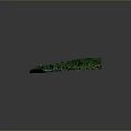 Scenic 3D Landscape Model Featuring Green Mountain Ranges Flowing River And Lush Vegetation