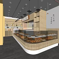 Modern Dessert Shop Interior Design With Glass Display Cases Fresh Pastries And Warm Lighting