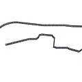 High Quality Black Metal Chain With Strong Interconnected Links For Industrial Use