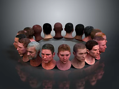 Man Portrait Cartoon Character Cartoon Portrait Man Portrait Man Portrait Character Model 3d model