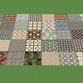 Modern ceramic tile tile combination decoration materials indoor paving tile floor tile wall tile 3d model