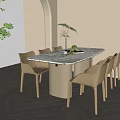Table combination 3d model