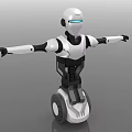 Robot With Segway Base And Extended Arms For Balanced Movement 3d model