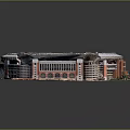 Alabama Crimson Tide Stadium Architecture With Red Seats Green Football Field And White Roof