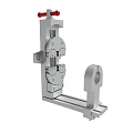 Industrial Mechanical Clamp Fixture With Adjustable Jaws Bolt Mechanism And Metal Base Frame