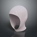 White Lightweight Knitted Mesh Headwear With Sleek Design And Comfortable Fit