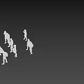 Modern Characters Realistic Characters Scanning Characters Static Characters Scene Material Men Women Foreigners Background Characters 3d model