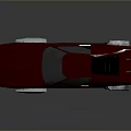 Red Futuristic Sports Car With Sleek Aerodynamic Body And Concept Design