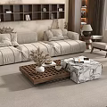 Middle Ancient Style Coffee Table 3d model