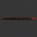 Detailed Red Headed Centipede With Many Legs And Dark Body On White Background