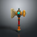 Hammer Warhammer Cartoon Hammer Magic Hammer Thor's Hammer Ancient Weapons Cold Weapons Medieval Items 3d model