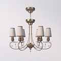 Modern Elegant Chandelier Collection With Metal Frames And Crystal Decorations 3d model