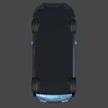 Sleek Blue Convertible Sports Car With Yellow Interior Black Wheels And Open Top Design