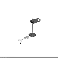 Modern Floor Lamp With Sleek Metal Stand And Stable Round Base Design