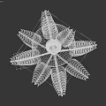 Green Palm Tree Artificial Decor For Tropical Food Platters