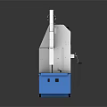 Blue Mobile Industrial Cutting Machine With Circular Saw And Wheels