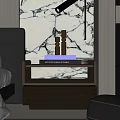 Modern bedside table 3d model