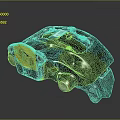 Airliner Brake Caliper Component With Black Housing And Yellow Label