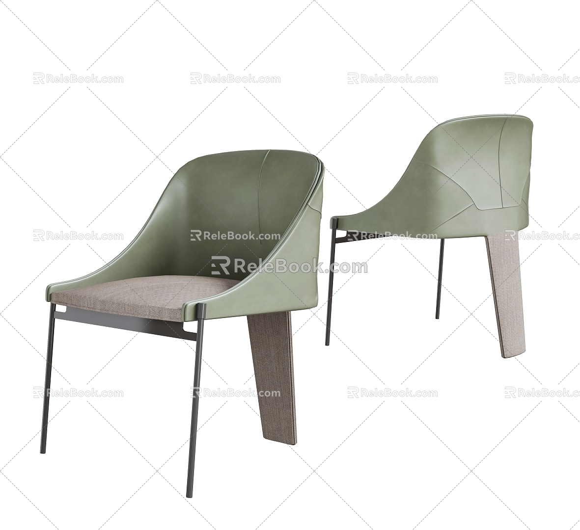 Modern single chair 3d model