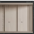 Modern Wooden Hinged Doors With Sleek Design And Light Tone Interior