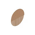 Elegant Modern Brown Textured Wall Lamp With Vertical Stripes Design