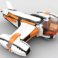 LEGO Toys Spaceship Space Ship Space Warship Fighter Aircraft Airliner 3d model
