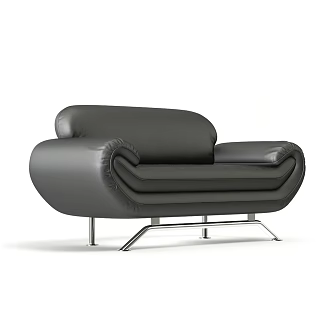 Modern Furniture Indoor Furniture Single Sofa Leather Sofa 3d model