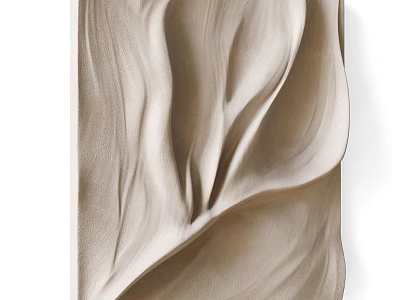 Elegant Modern Wall Decor With Flowing Abstract Texture For Home Interior Design 3d model