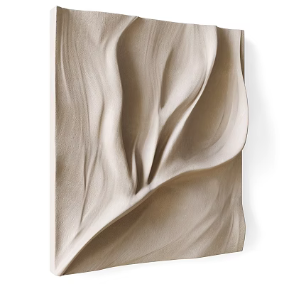 Elegant Modern Wall Decor With Flowing Abstract Texture For Home Interior Design 3d model