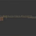 Wooden Walkway Structure With Multiple Platforms And Railings Design