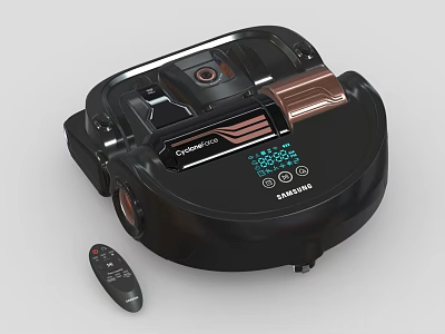 Samsung CYBER CLEAN Robotic Vacuum Cleaner With Remote Control Daily Use Appliance 3d model