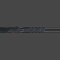 weapon double-barrel rifle 3d model