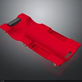 Durable Red Medical Transport Stretcher With Black Components And Wheels