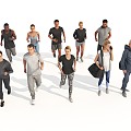 Characters Leisure Characters 3d model