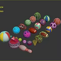 Assorted Sports Equipment Collection With Soccer Basketball Volleyball And Bowling Gear