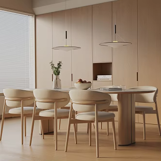 Modern table combination 3d model