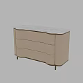 Beige Entryway Console Side Cabinet With Crocodile Texture Marble Top And Golden Legs