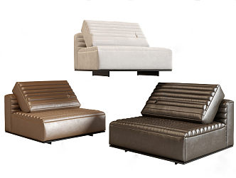 Modern single sofa 3d model