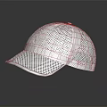 White Mesh Baseball Cap With Breathable Design For Daily Wear