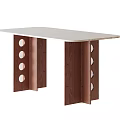 Modern Middle Style Dining Table 3d model