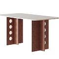 Modern Middle Style Dining Table 3d model