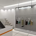 Bright Modern Specialty Store With White Exterior Glass Windows Displaying Handbags And Shoes