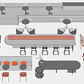 Modern Booth Seats Design With Matching Tables Chairs And Minimalist Layout