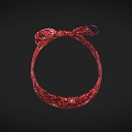 Red Paisley Pattern Headband Design With Intricate Floral Motifs And Soft Fabric