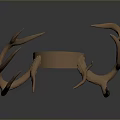 Unique Copper Colored Antler Shaped Decorative Headband for Daily Use