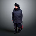 Warm Winter Living Essentials Including Quilted Coat Hat Scarf Bag And Boots